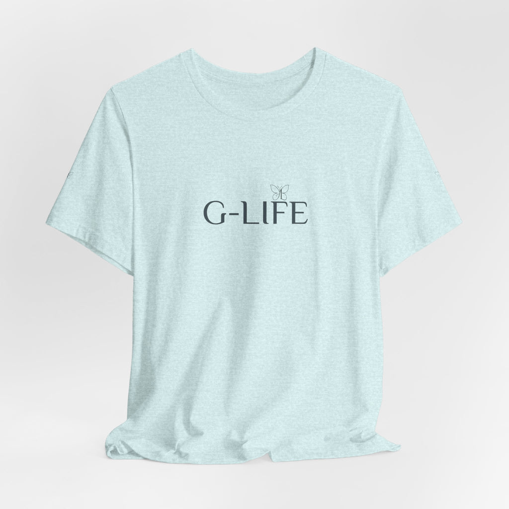 G-LIFE Minimalist Logo Tee — Casual Cotton Graphic T-Shirt