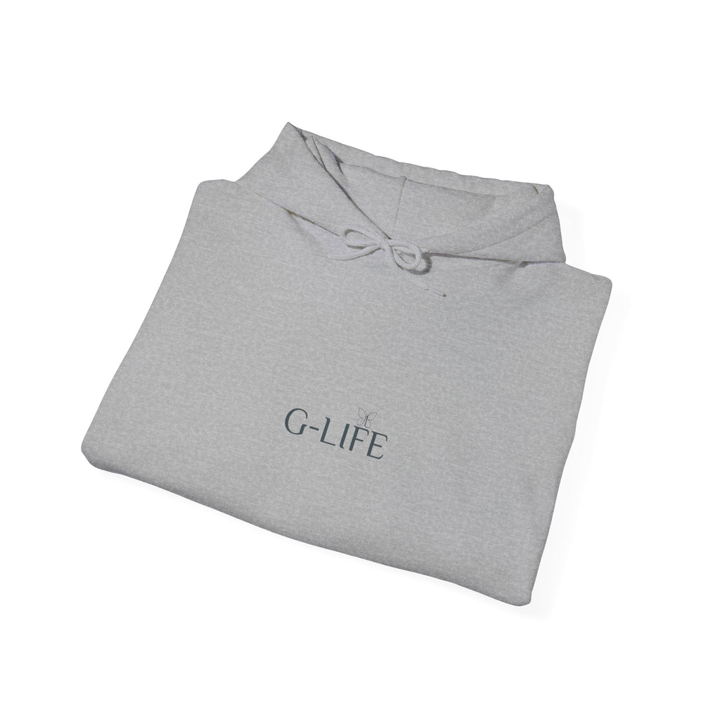 G-LIFE Minimalist Hoodie — Clean White Logo Pullover