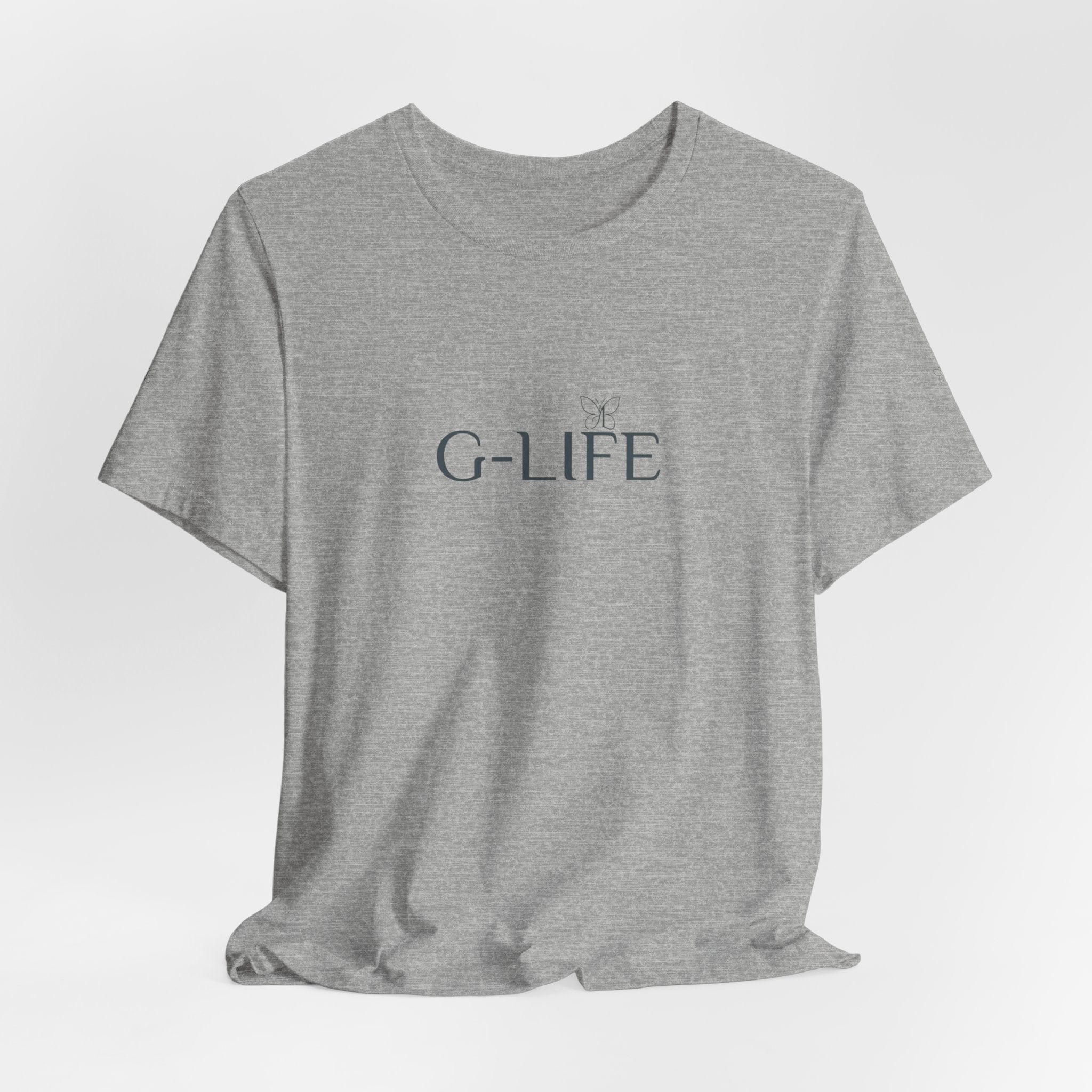 G-LIFE Minimalist Logo Tee — Casual Cotton Graphic T-Shirt