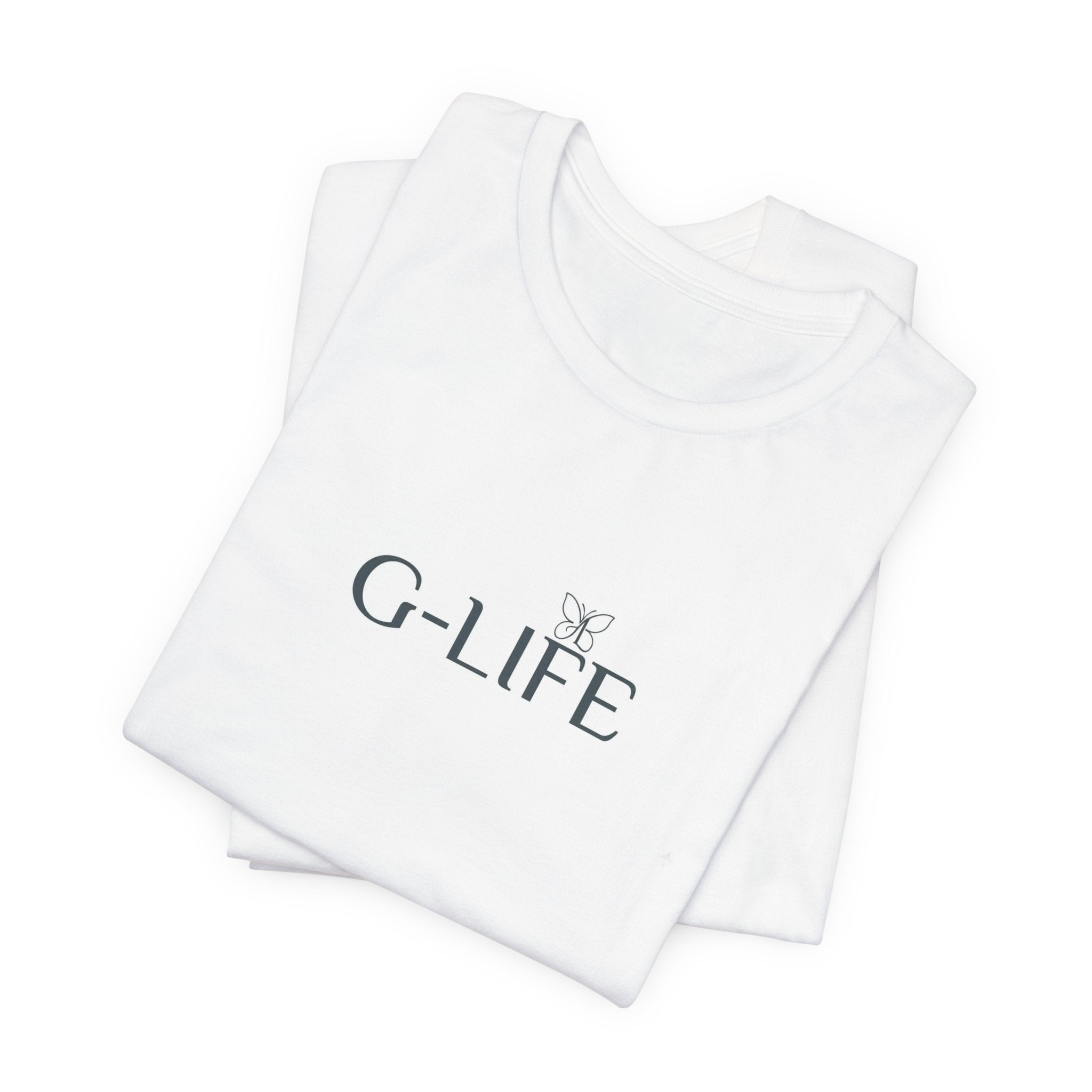 G-LIFE Minimalist Logo Tee — Casual Cotton Graphic T-Shirt