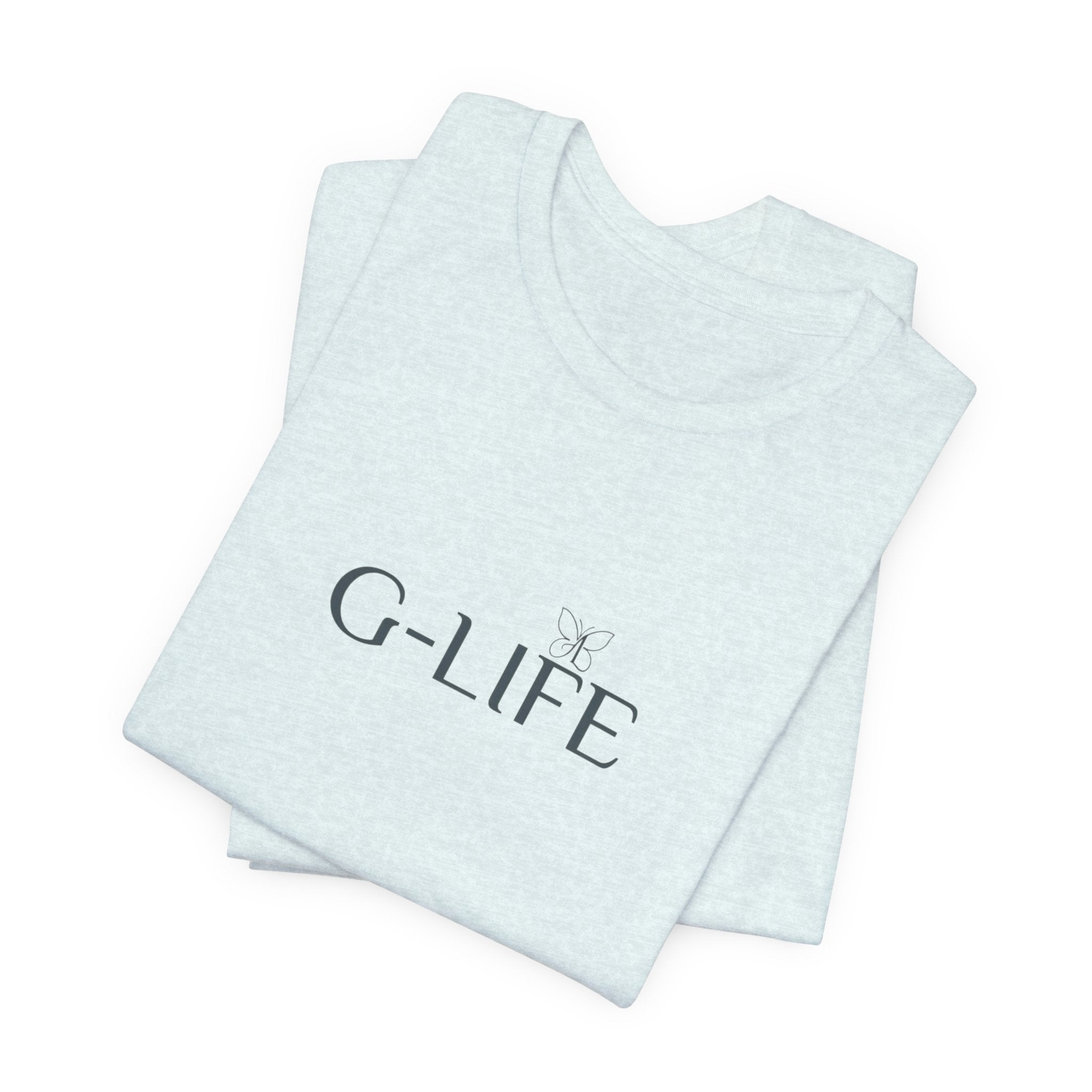 G-LIFE Minimalist Logo Tee — Casual Cotton Graphic T-Shirt