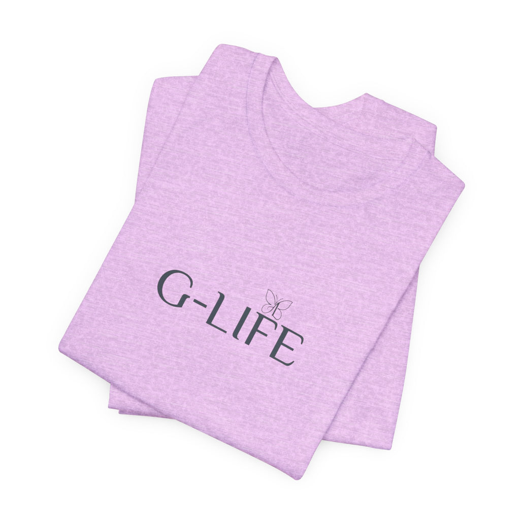 G-LIFE Minimalist Logo Tee — Casual Cotton Graphic T-Shirt