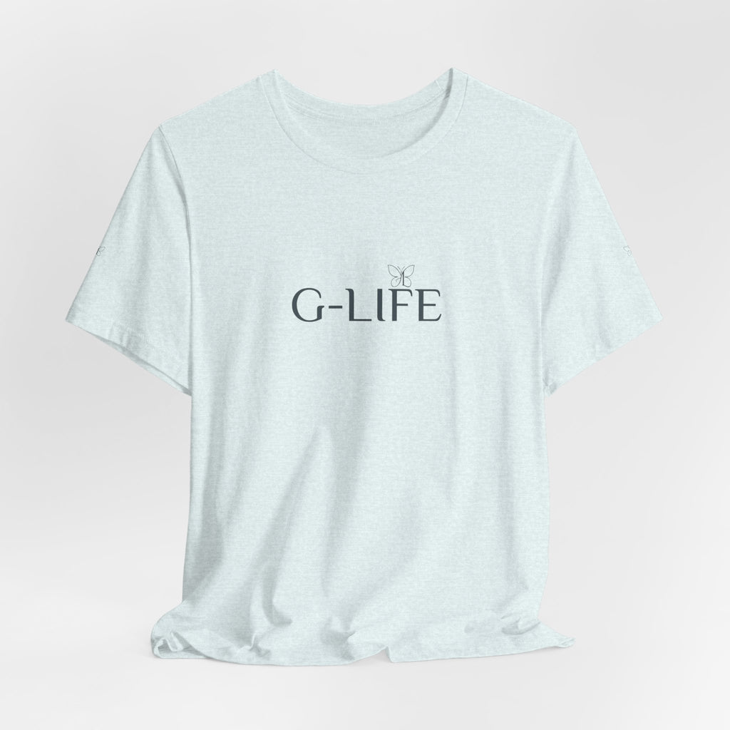 G-LIFE Minimalist Logo Tee — Casual Cotton Graphic T-Shirt