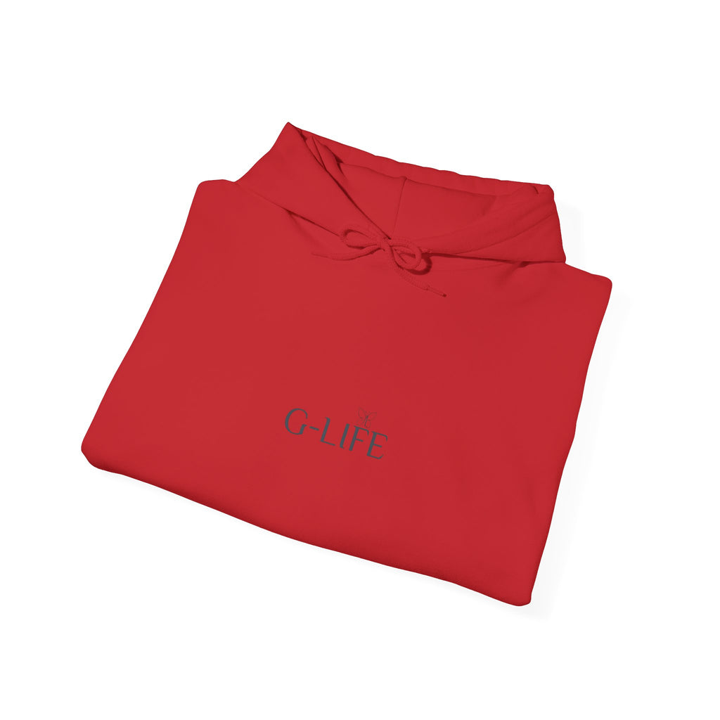 G-LIFE Minimalist Hoodie — Clean White Logo Pullover