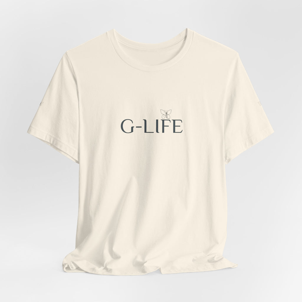 G-LIFE Minimalist Logo Tee — Casual Cotton Graphic T-Shirt