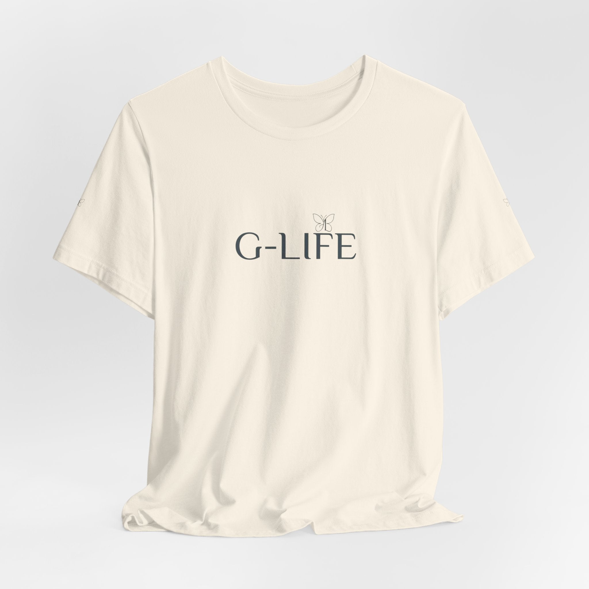 G-LIFE Minimalist Logo Tee — Casual Cotton Graphic T-Shirt