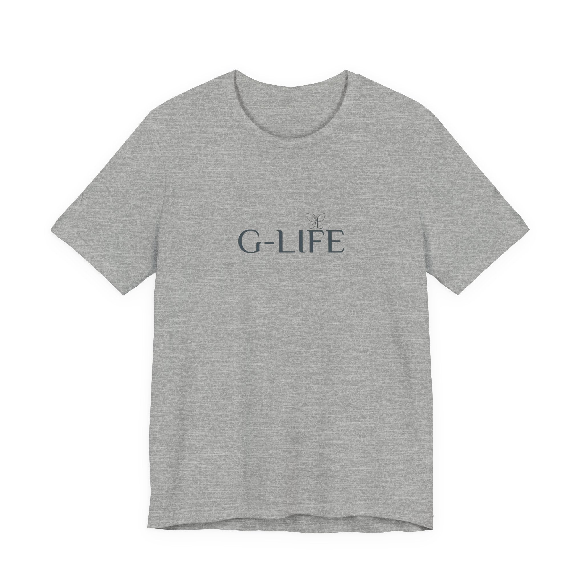 G-LIFE Minimalist Logo Tee — Casual Cotton Graphic T-Shirt