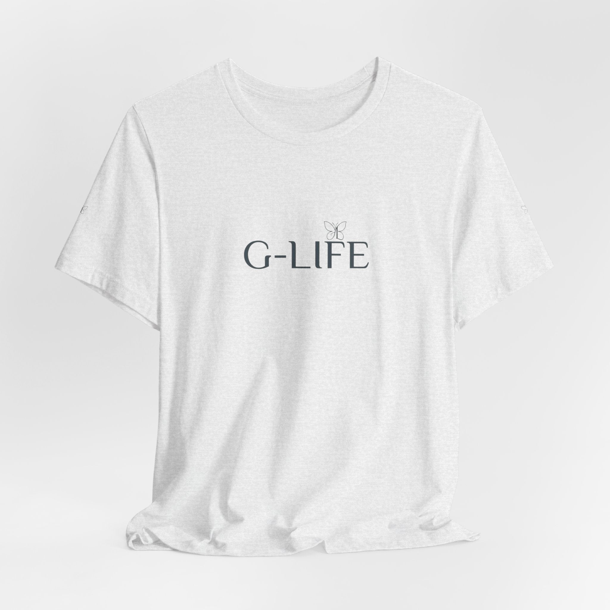 G-LIFE Minimalist Logo Tee — Casual Cotton Graphic T-Shirt