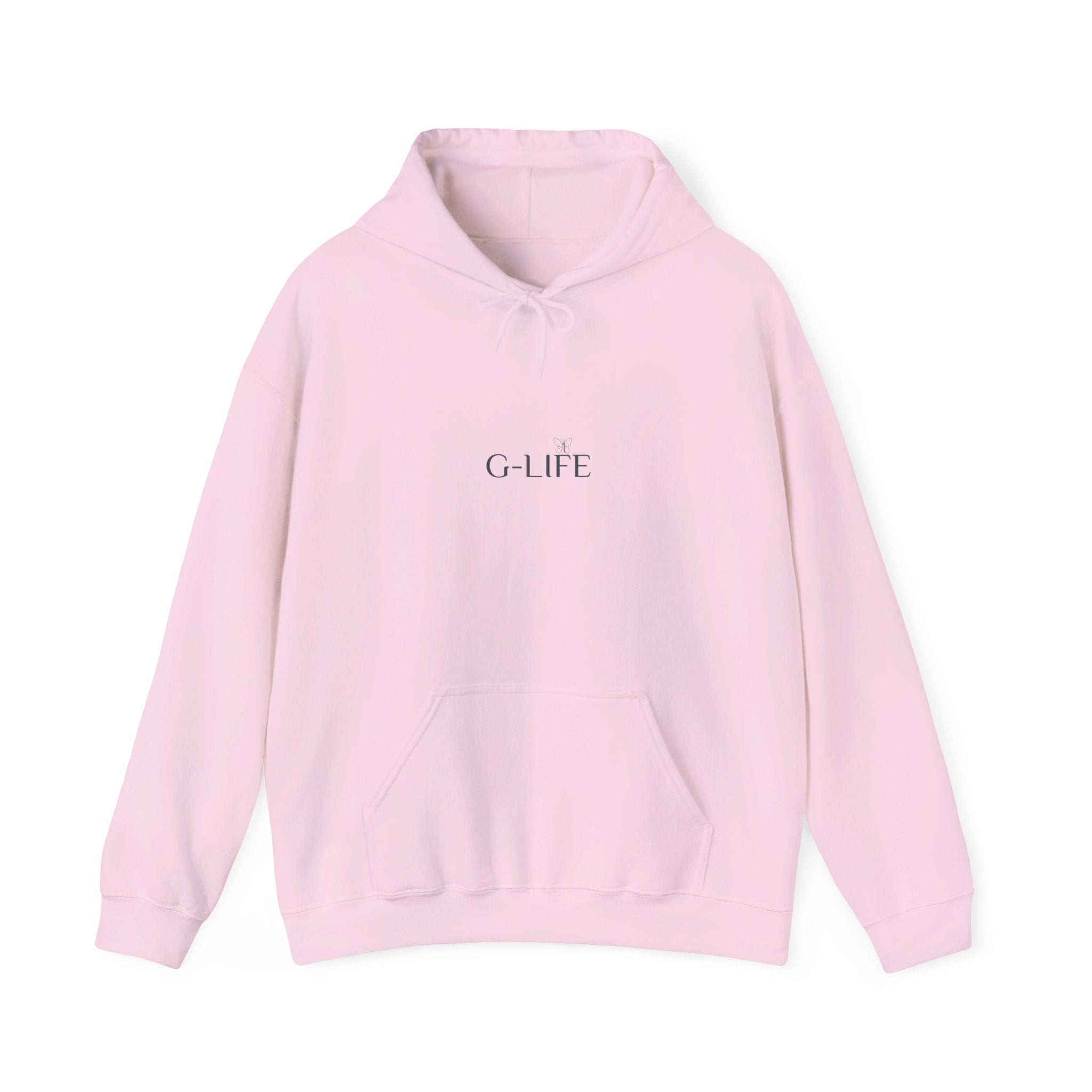 G-LIFE Minimalist Hoodie — Clean White Logo Pullover