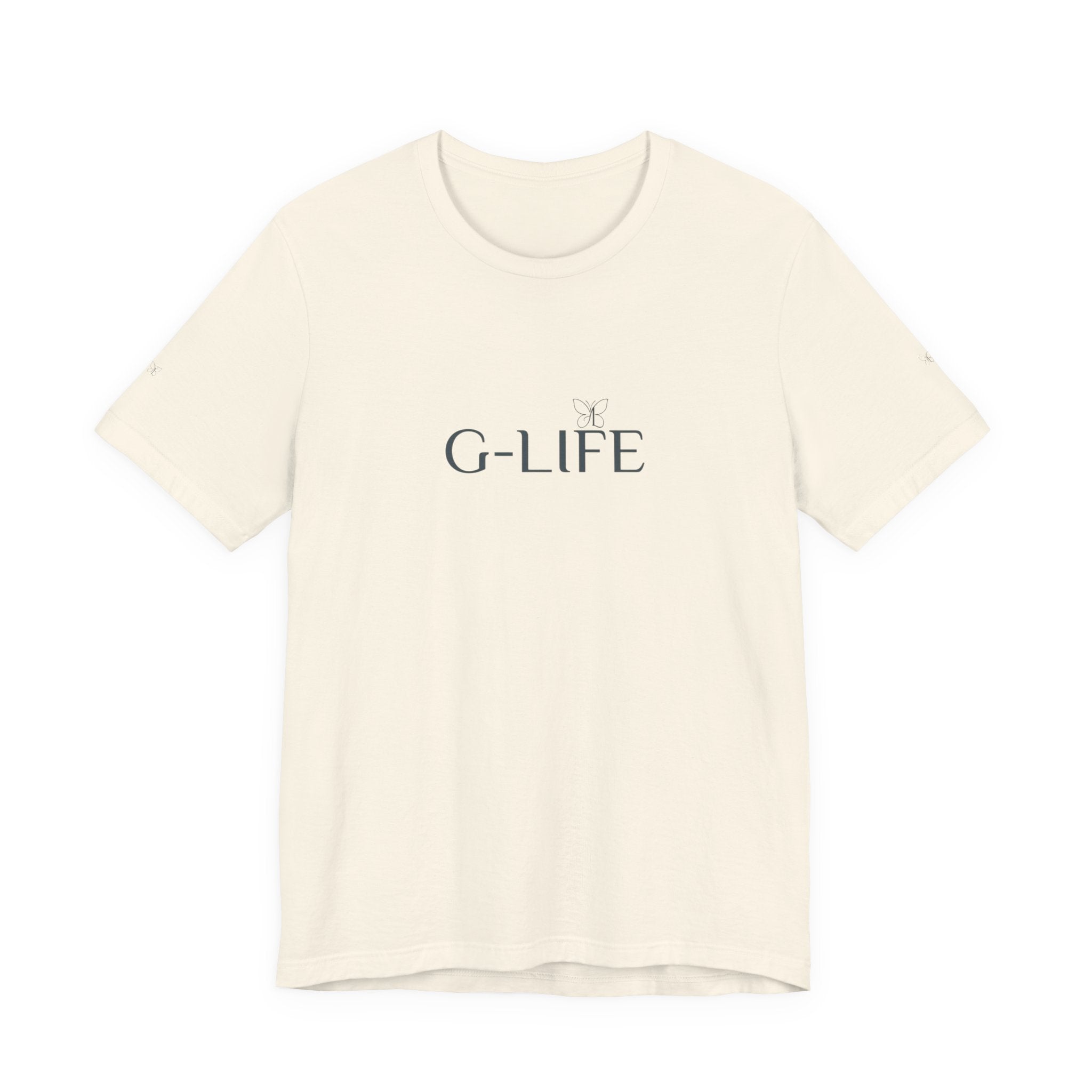 G-LIFE Minimalist Logo Tee — Casual Cotton Graphic T-Shirt