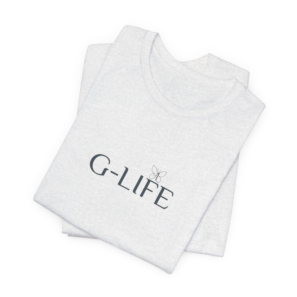 G-LIFE Minimalist Logo Tee — Casual Cotton Graphic T-Shirt