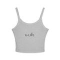 G-LIFE Butterfly Crop Tank Top — Women's Spaghetti Strap Graphic Tank