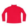 Ladies Quarter-Zip Pullover — Minimal Butterfly Embroidered Athletic Top