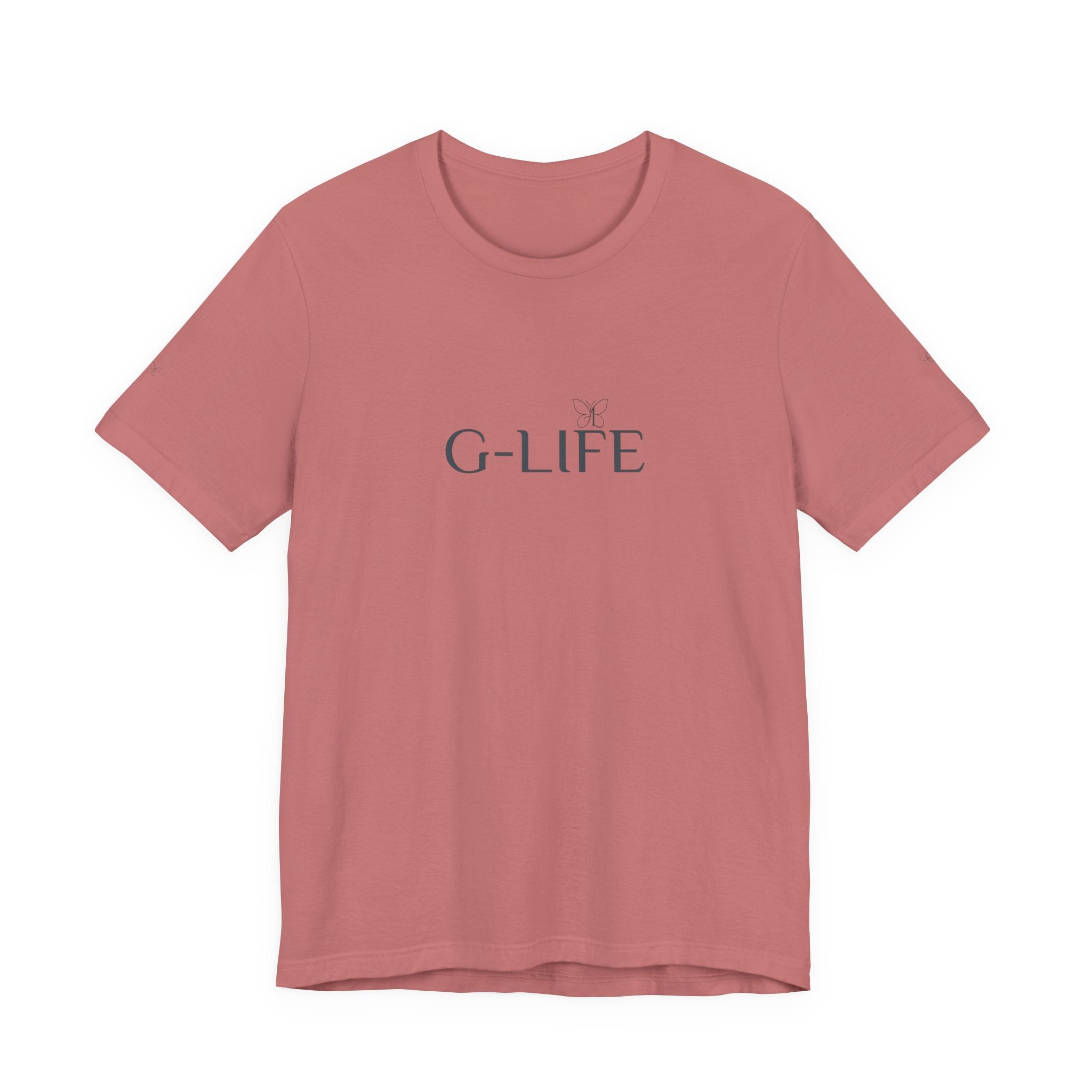 G-LIFE Minimalist Logo Tee — Casual Cotton Graphic T-Shirt