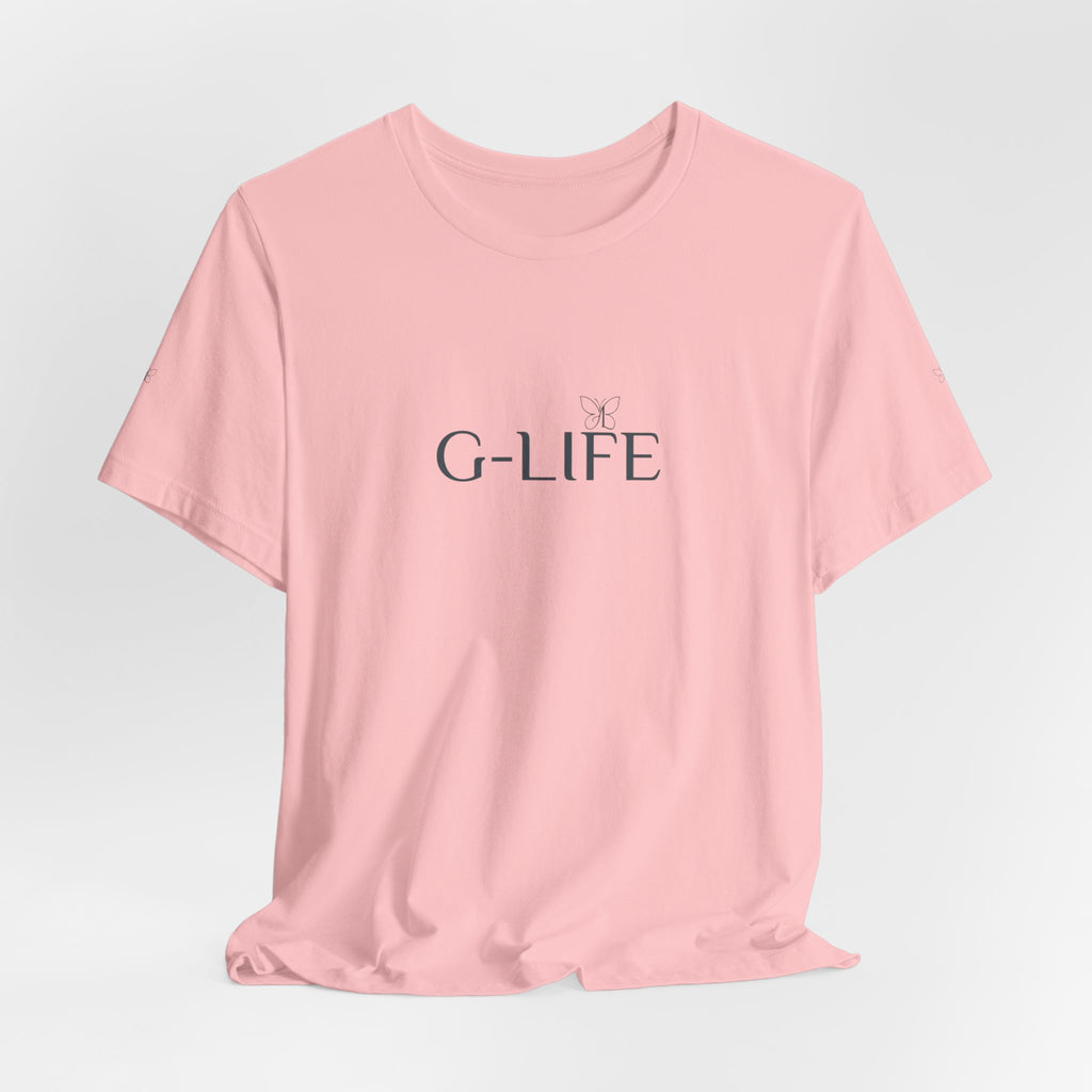 G-LIFE Minimalist Logo Tee — Casual Cotton Graphic T-Shirt