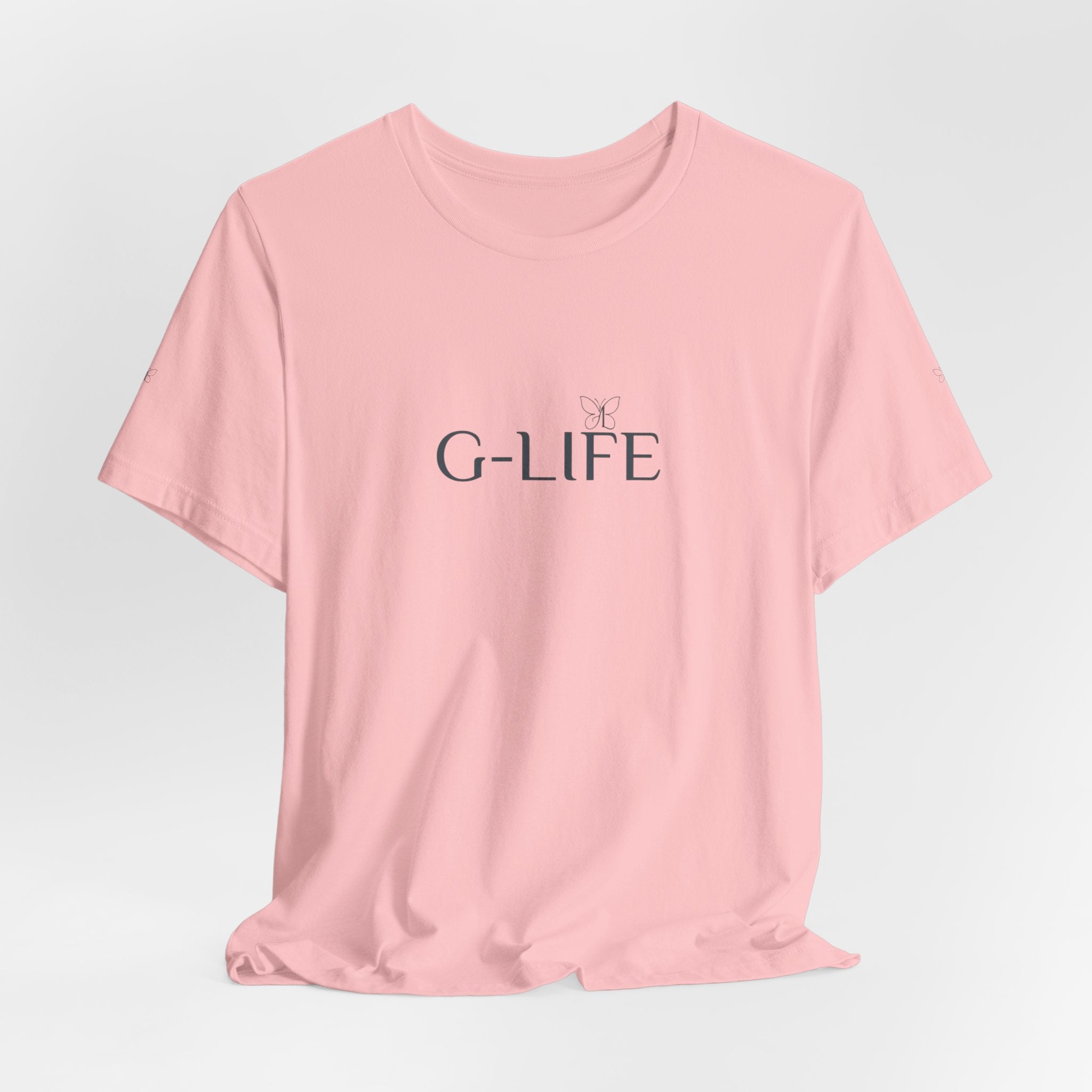G-LIFE Minimalist Logo Tee — Casual Cotton Graphic T-Shirt