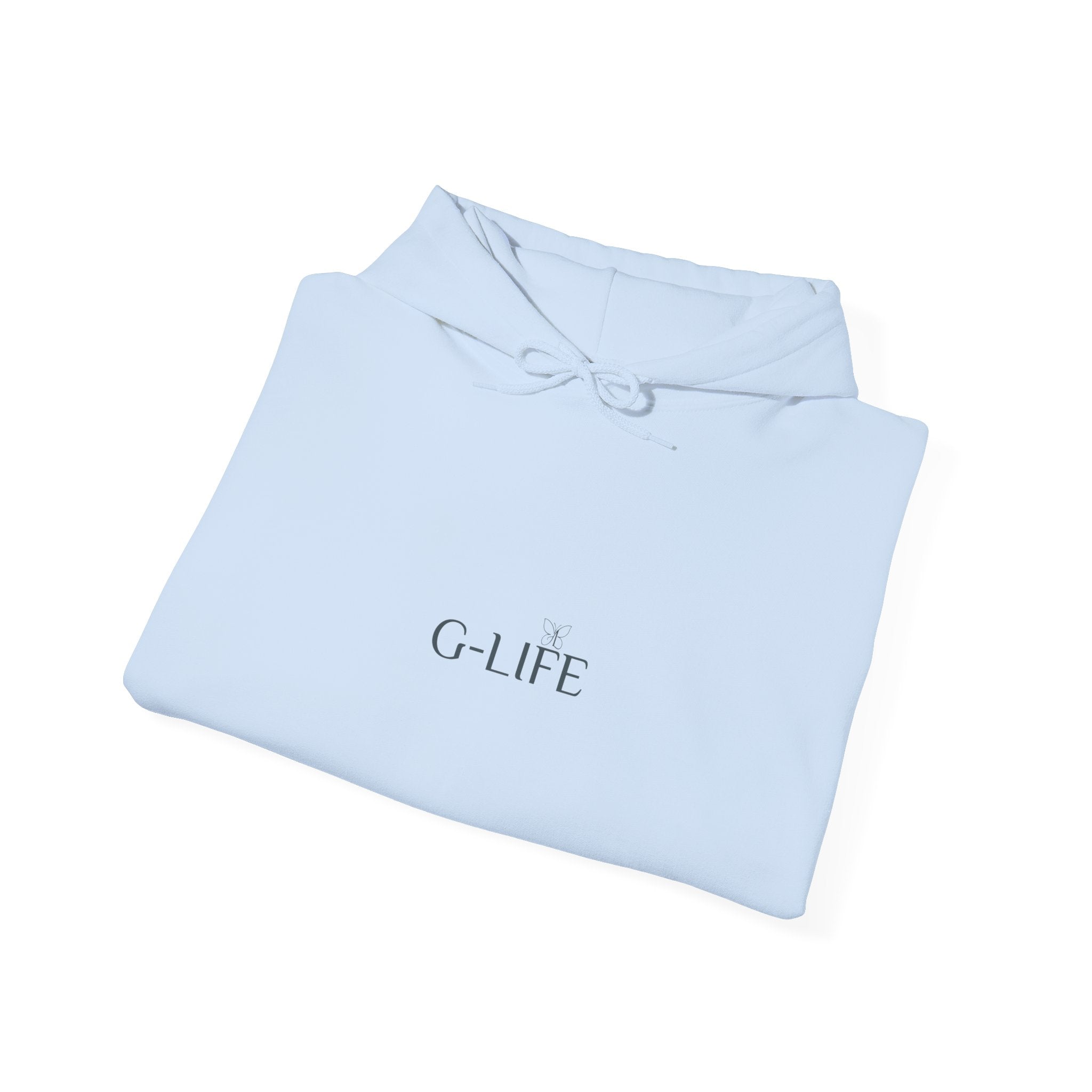 G-LIFE Minimalist Hoodie — Clean White Logo Pullover