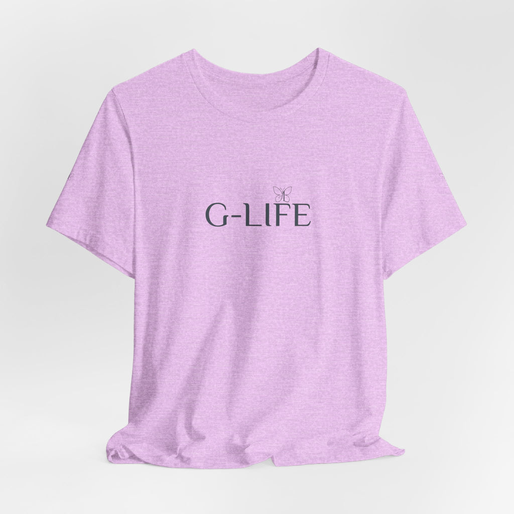 G-LIFE Minimalist Logo Tee — Casual Cotton Graphic T-Shirt