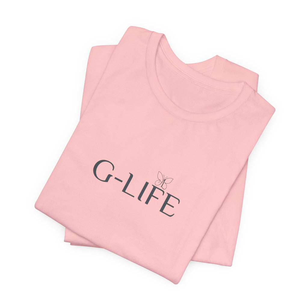 G-LIFE Minimalist Logo Tee — Casual Cotton Graphic T-Shirt