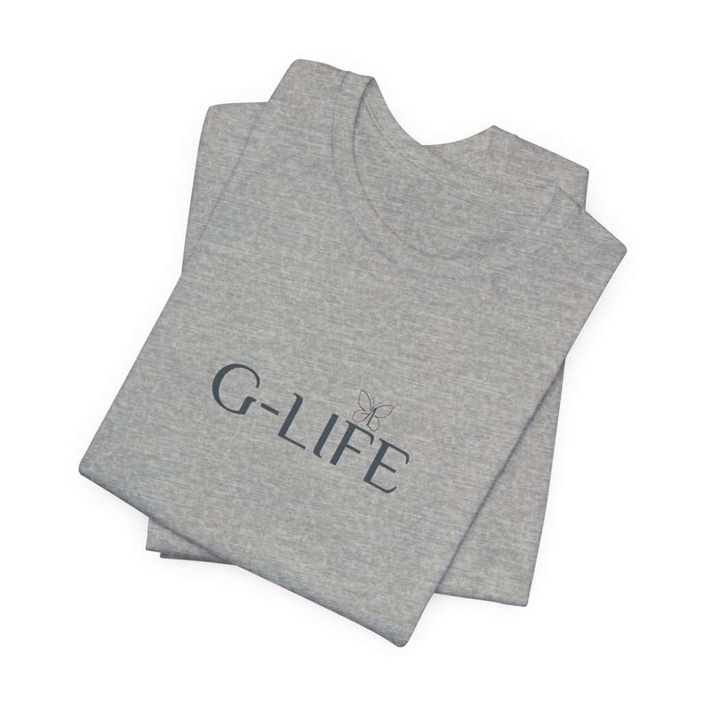 G-LIFE Minimalist Logo Tee — Casual Cotton Graphic T-Shirt