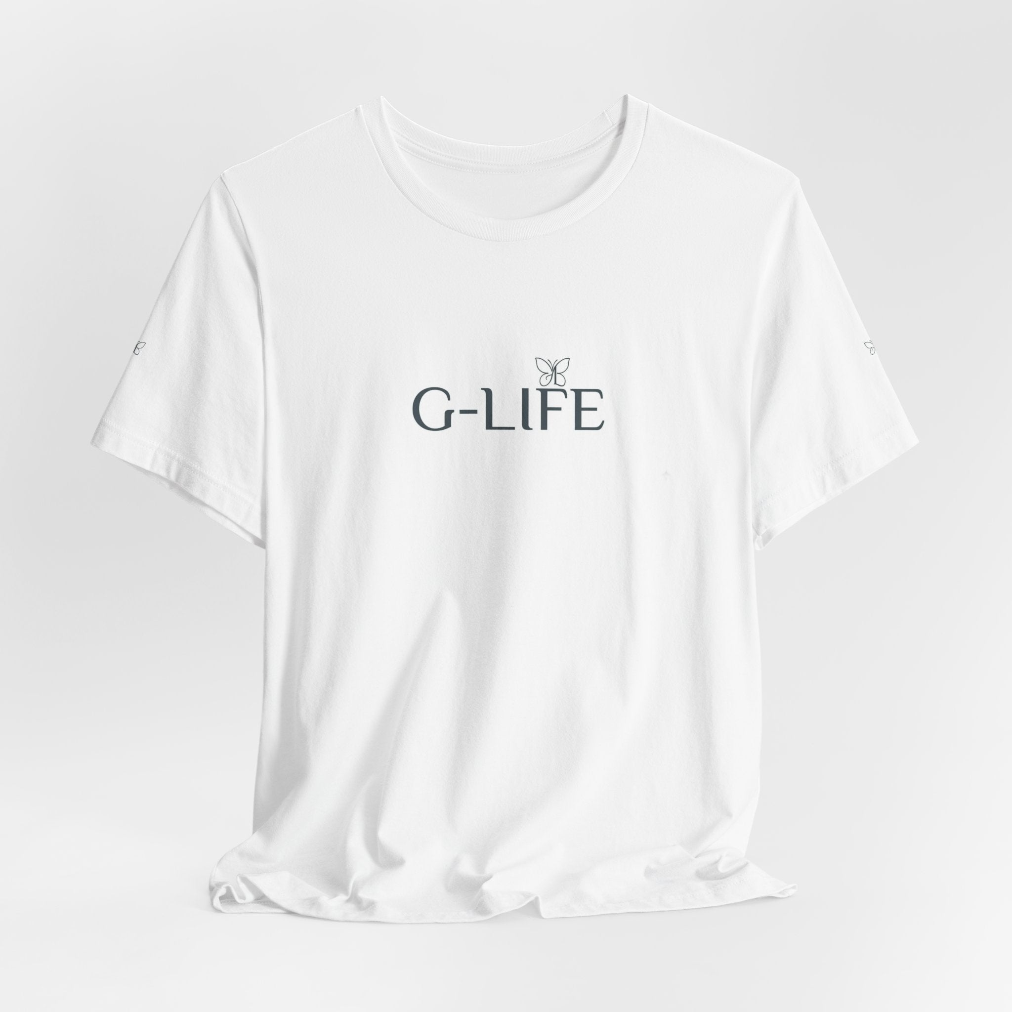 G-LIFE Minimalist Logo Tee — Casual Cotton Graphic T-Shirt
