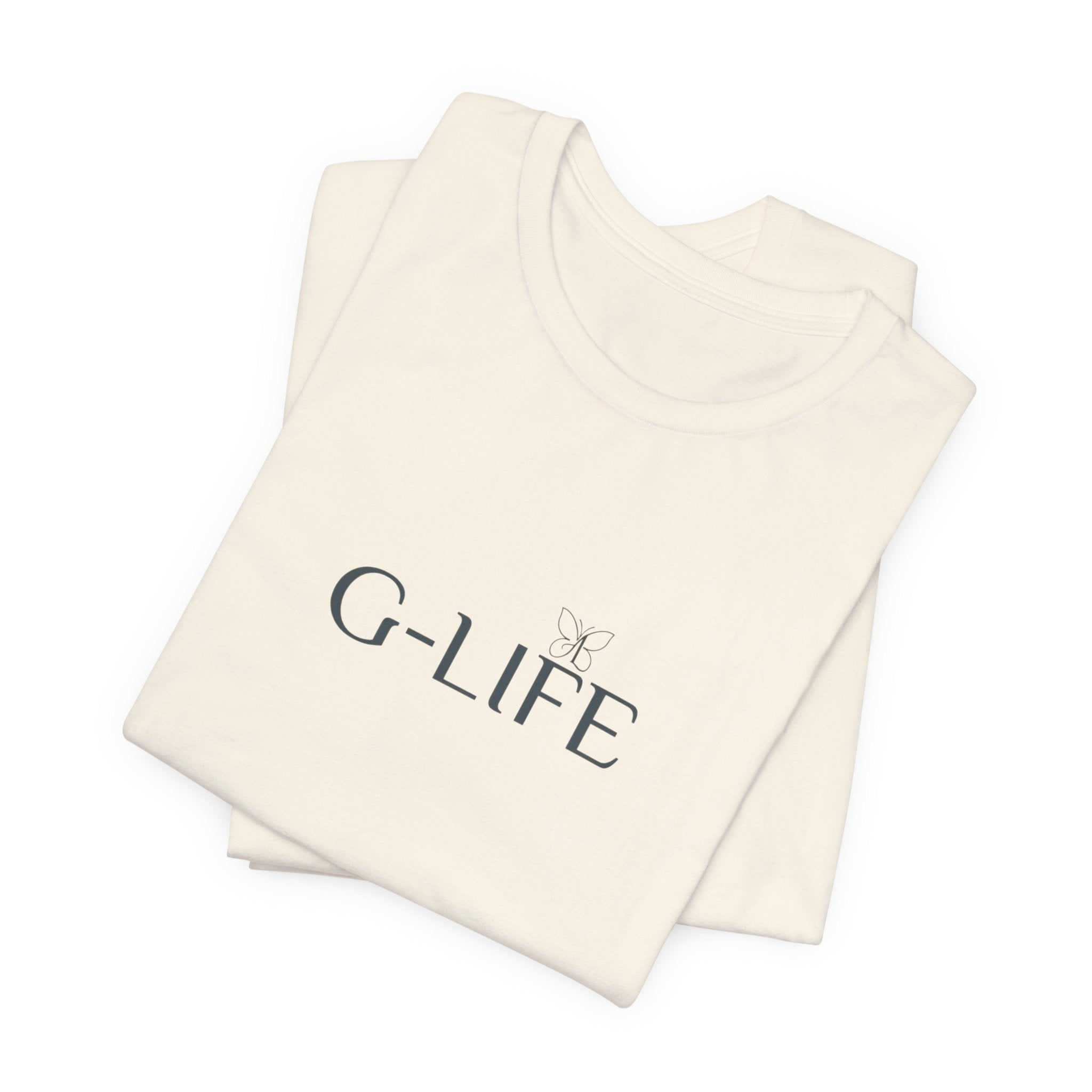 G-LIFE Minimalist Logo Tee — Casual Cotton Graphic T-Shirt