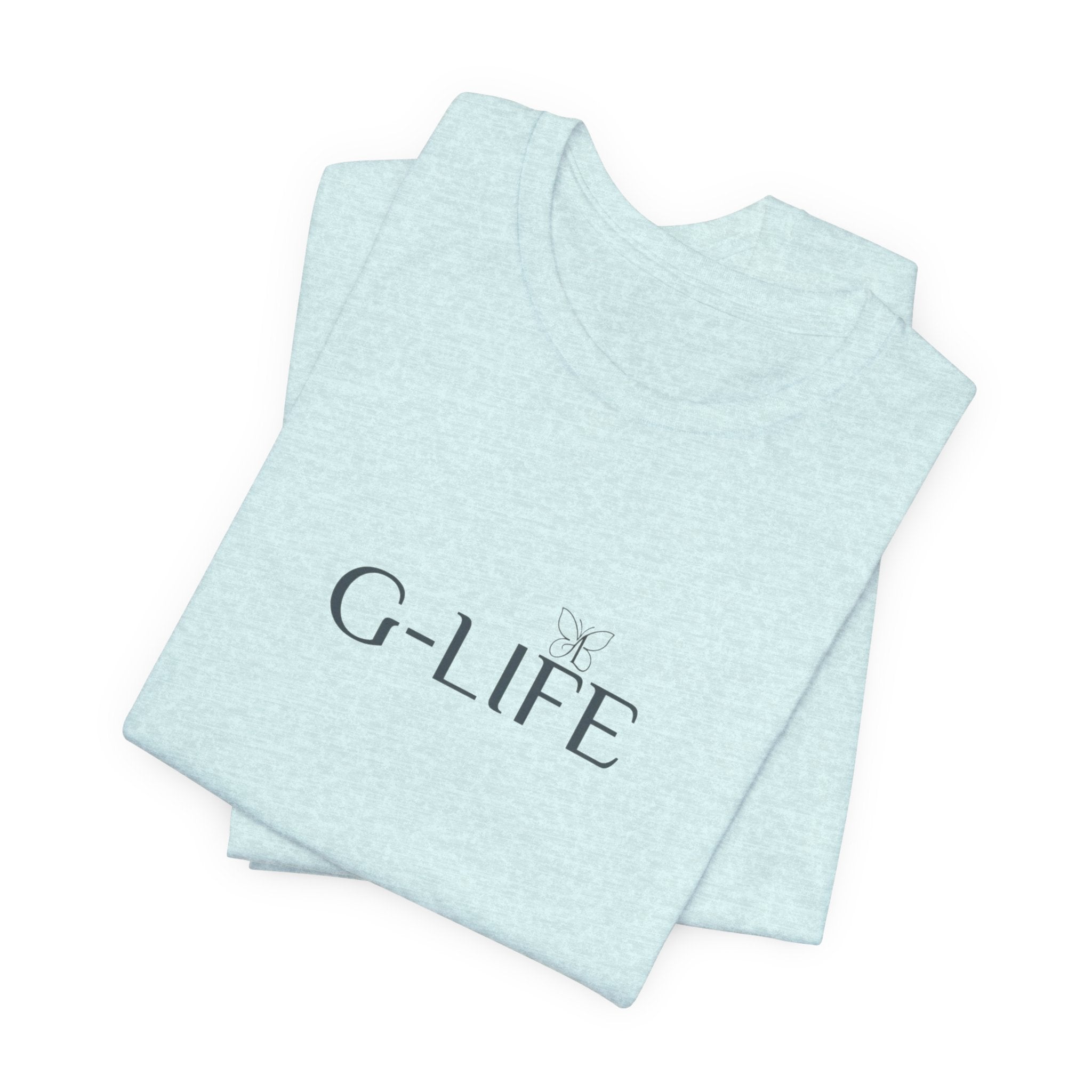 G-LIFE Minimalist Logo Tee — Casual Cotton Graphic T-Shirt
