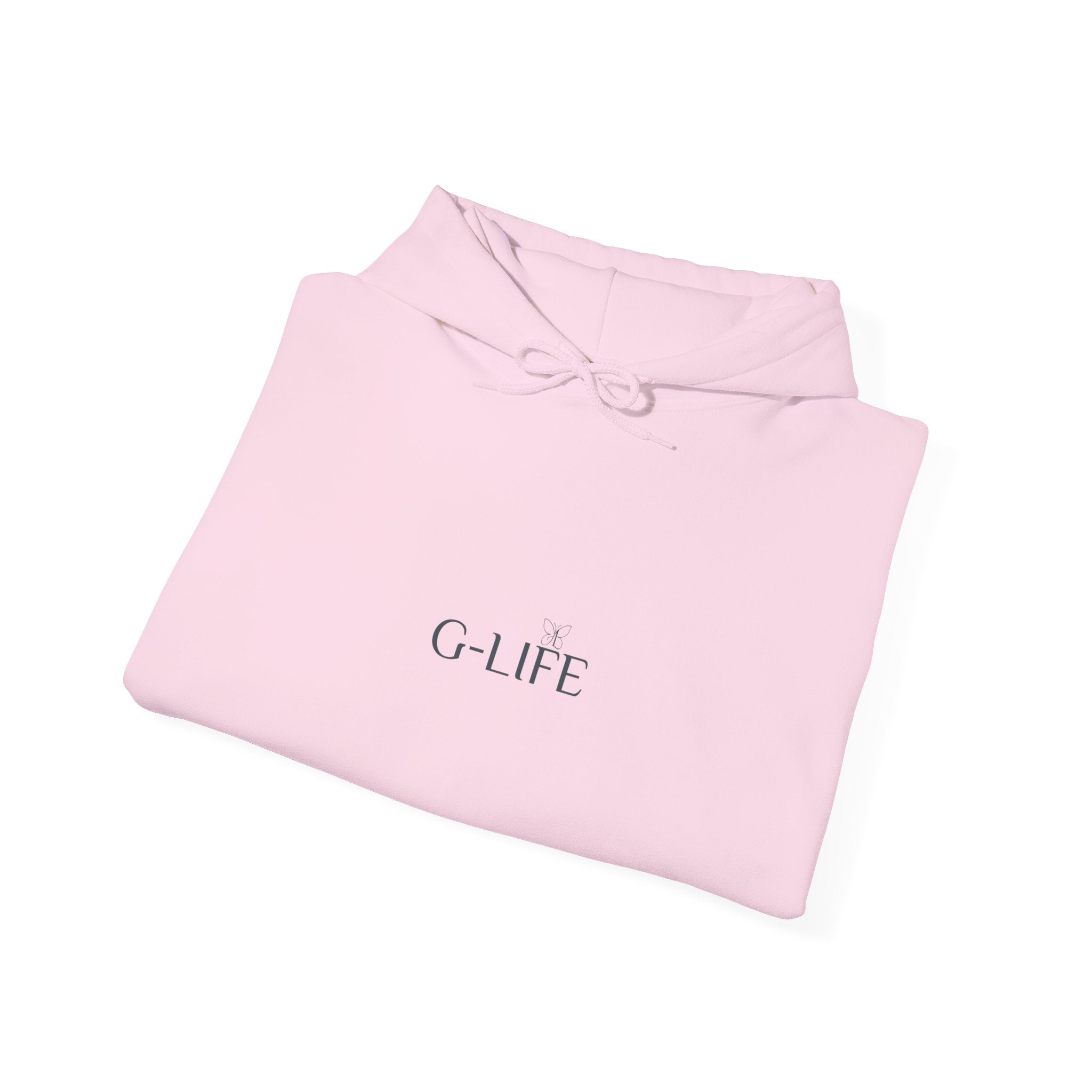 G-LIFE Minimalist Hoodie — Clean White Logo Pullover
