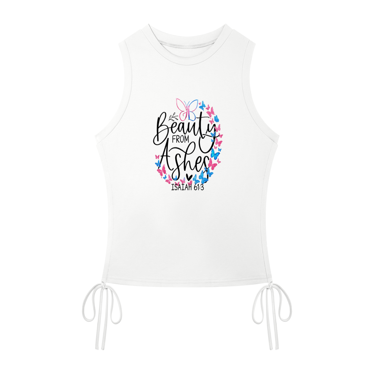 Women’s Drawstring Tank Top Beauty from Ashes